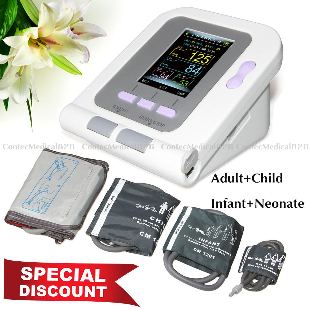US Seller,Digital Blood Pressure Monitor Infant Adult NIBP SPO2 Monitor