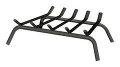 Open Hearth 15451 5 Bar Hexagonal Panacea Black Matte Steel Fireplace Grate