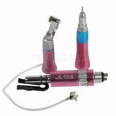 Dental NSK Style Slow Speed Contra Angle Straight Air Motor 4H Handpiece Kit E-L