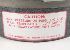 New Dwyer 3000MR-25MM Photohelic Pressure Gauge 25mm-H2O 1/8″ NPTF 102923-00