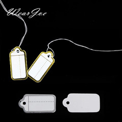 100pcs Jewelry Price Tags Blank Display Label String Cards Display Accessories