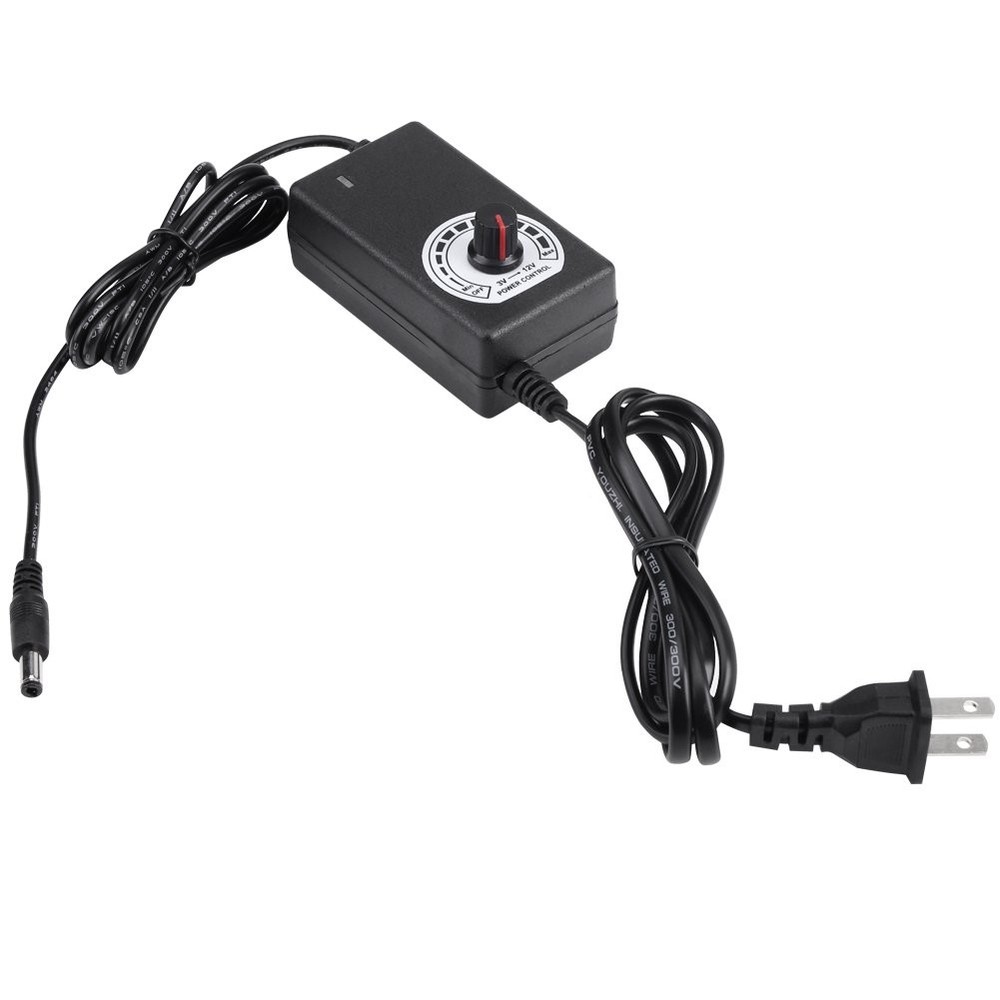 Haosie 3V-12V 2A Adjustable Power Supply Adapter, 110V-240V AC to DC…