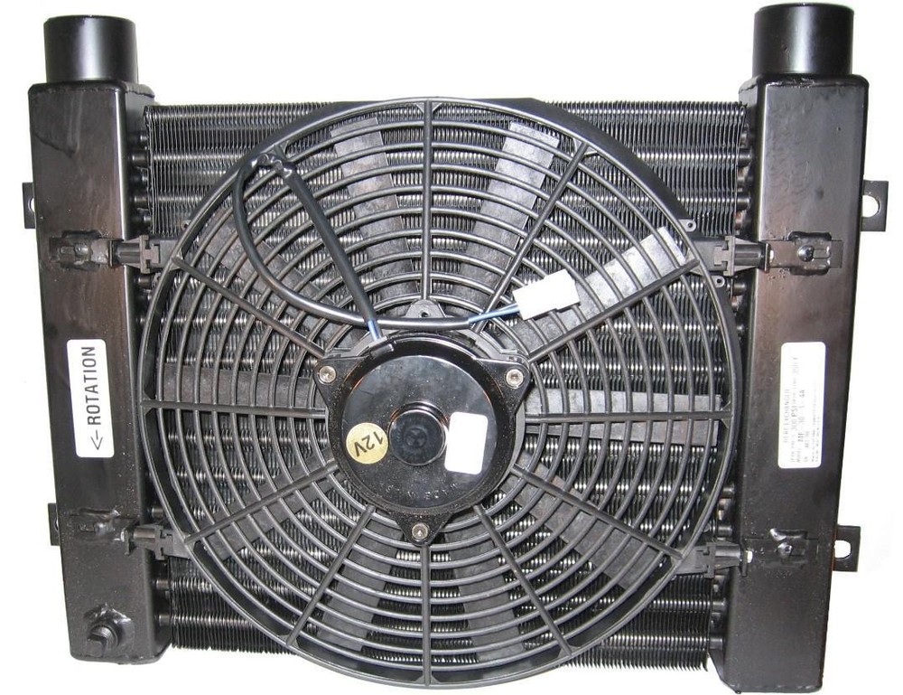 Hyd Oil Cooler MF Series 3-55 GPM 13.88 L x 15.75 W x 4.99 H 1 NPT 12VDC 12.5A