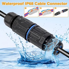 10PCS Waterproof Junction Box 3Way Electrical Cable Wire Connector for AWG 28-12