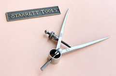 STARRETT No.77A Fay Spring-Type Dividers W/Square Legs; 4.0” Size & Capacity!