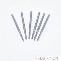 Dental Surgical Tungsten Carbide Burs FLAT END TAPER Fissure 702 FG FGOS 25/28mm