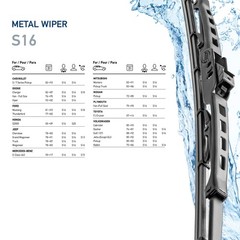HELLA OE Quality 16″ All Seasons Streak-Free Rubber Standard Wiper Single Blade