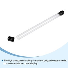 2pcs Storage Tube with Cap Lid Round Hollow Water Tube 300mm/12inch