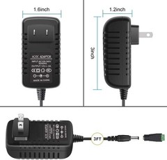 12V Power Supply, 12V 2A 24W Switching Power Supply Driver, Power Adapter, AC…