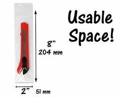 100 Pack 2 Mil, Clear ZipLock Bags, 2×3, 3×4, 4×6 Resealable Jewelry Zipper NEW