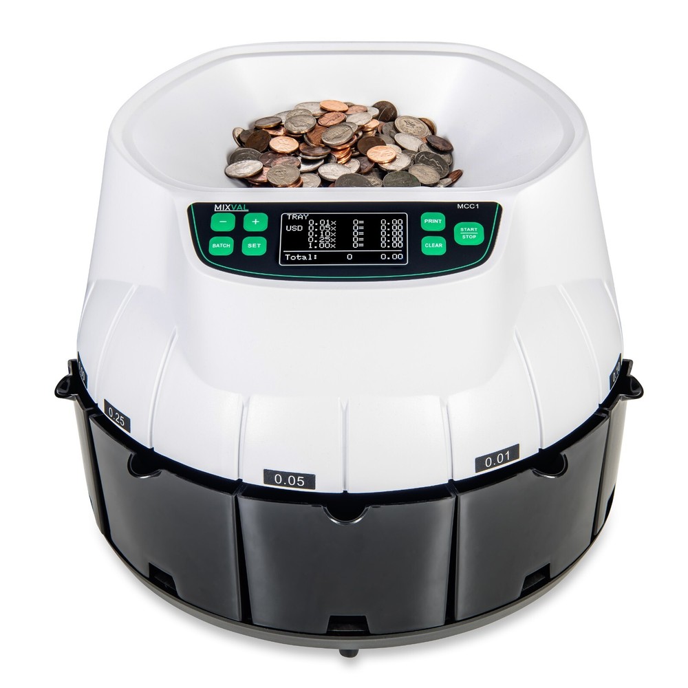 MIXVAL MCC1 Coin Counter, Sorter and Wrapper Brand New