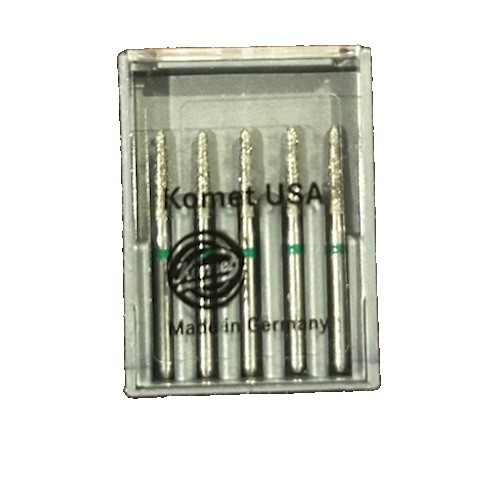 KOMET- CROWN PREP DIAMOND BURS -6878K.FG.314.016-1 pack of 5 burs