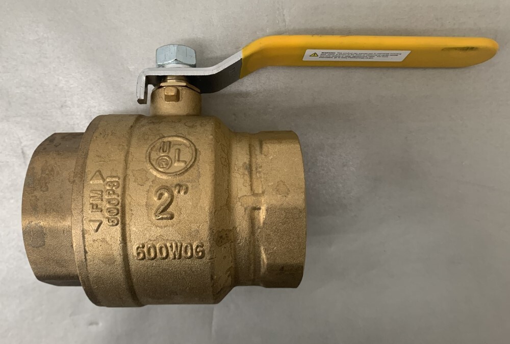 Boshart 0827-20 Brass Ball Valve Full Port 600psi CWP 2″ FPT