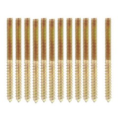 Biaungdo 1/4-20 x 3 Inch Hanger Bolts, 12 Pcs Self-Tapping Screw Hanger Bolts…