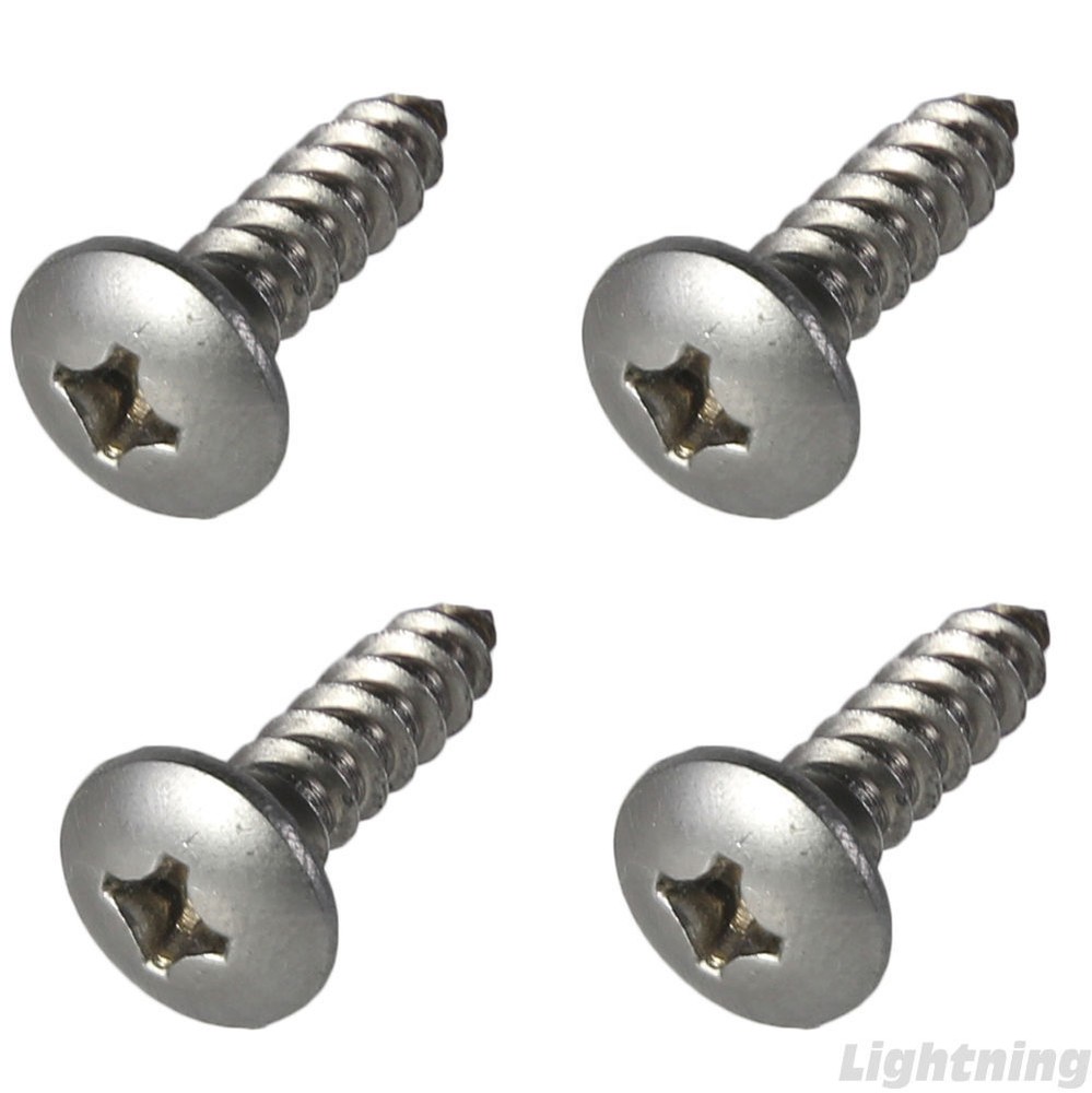 Truss Head Sheet Metal Screws 316 Stainless Steel Marine #10 X 1″ Qty 100