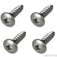 Truss Head Sheet Metal Screws 316 Stainless Steel Marine #10 X 1″ Qty 100