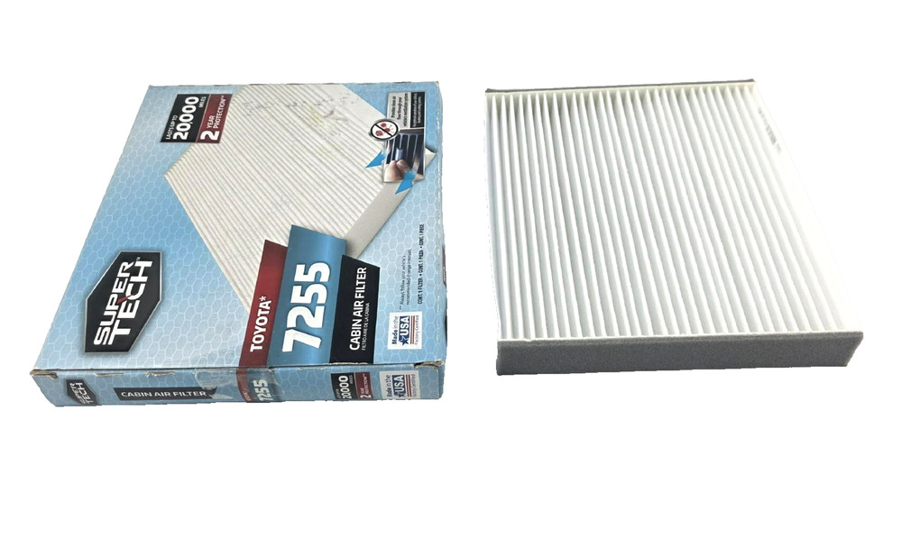 Super Tech Cabin Air Filter 7255, for Select Toyota Vehicles