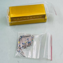 Dental Diamond Burs Drill+Disinfection Bur Block High Speed Handpiece–30Pcs/Set