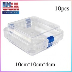 10 Pcs Denture False Teeth Membrane Case Container Hinged Display Box Jewelry