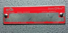 SOR STATIC”O” RING 6NN-K45-N4-F2A-25-275 PSI PRESSURE SWITCH