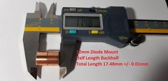 12mm Copper Laser Diode Mount Blank Modules – 3.8mm – 5.6mm – 9mm – DTR-CLMV5-12