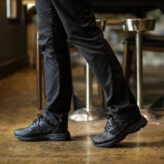 HISEA NINGO Men’s Slip Resistant Work Shoes Chef Kitchen Oil Resistant Sneakers