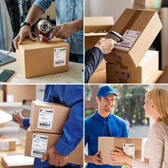 4″x6″ Direct Thermal Address Shipping Labels For Rollo & Zebra Fanfold/Roll US