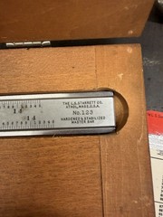 VERY NICE Starrett USA No. 123 14″ Inside/Outside Vernier Caliper, Stabilized