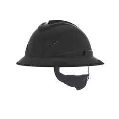 Msa Safety V-Gard C1 Full Brim, Vented, Fas-Trac III, Type 1, Class C, Black