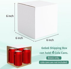 Sturdy 6x6x6 Cardboard Box Mailers 30 Pack – Perfect for Small Business Shipping