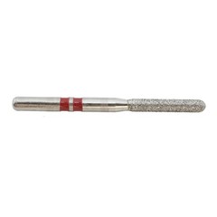 Zirconia Cutting Burs Diamond FG Z881/014F Round End Cylinder Fine Grit Red