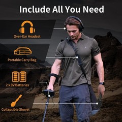 Upgraded Metal Detector for Adults Professional – High Accuracy Gold Finder with