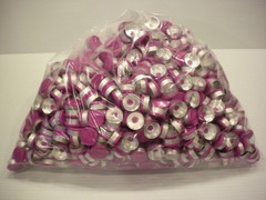 West 1000 Pc. Lot 20mm Flip Top Cap Aluminum Crimp Seal for Serum Vials Violet