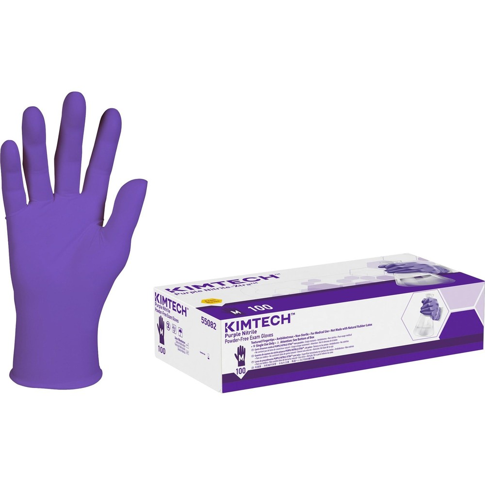 ® Safeskin Purple Nitrile Exam Gloves, Medium, Purple, Of 100