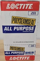 Loctite Polyseamseal White All Purpose Latex Caulk Sealant Case 10 oz of 12x 215
