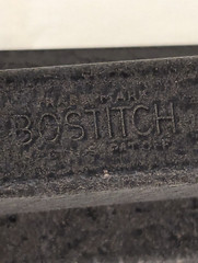 2 Vintage Bostitch Textured Black Metal Staplers Made in USA