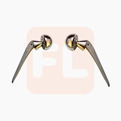 Bipolar Hip Prosthesis 2 Pcs 46-47mm Hemiarthroplasty Surgical Set 316-L Quality