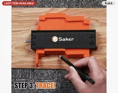 Saker Contour Gauge (5 Inch Lock) Profile Tool- Adjustable Lock-Precisely Copy
