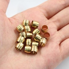 50 Pcs Brass Compression Fitting Ferrule Sleeve 1/4″ Tube OD Brass Compressio…