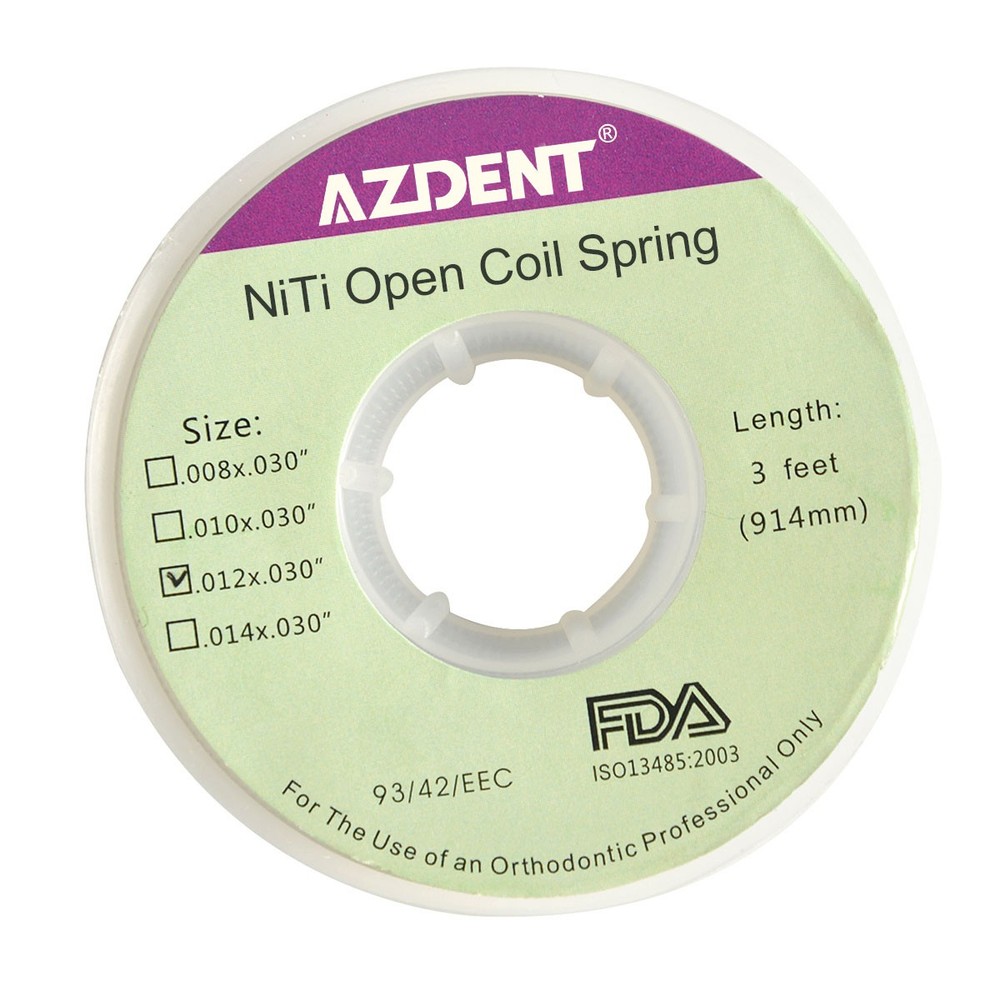 AZDENT Dental Ortho 914mm NITI Open Coil Springs 012*030″/010*030 Dia.010 inch