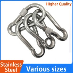 Small & Large CARABINER CLIP – HARDWARE Stainless Steel – WILL NOT RUST OUTDOORS