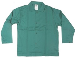Green Cotton FR Welding Jacket Condor 6NB85P Also Fire Resistant Pants 6NB91P