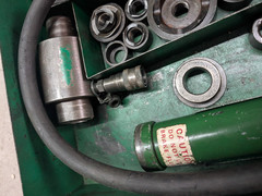 Greenlee 767 Hydraulic Hand Pump Knockout Punch Ram Set Incomplete Untested