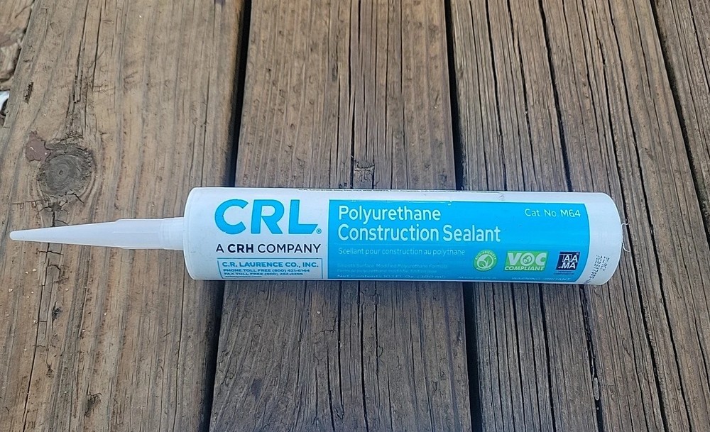 CRL M64BL Black Smooth Polyurethane Construction Sealant – Cartridge