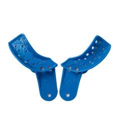 12Pc Easyinsmile Dental S/M/L/XL Perforated Plastic Impression Trays Upper/Lower