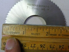 Brown & Sharpe B&S Slotting Slitting Saw Cutter 2 3/4 x .144 x 1 NOS (hou) a15
