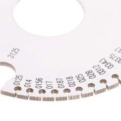 Round Thickness Stainless Steel Wire Gauge Diameter Gage Metal Inch Measurement