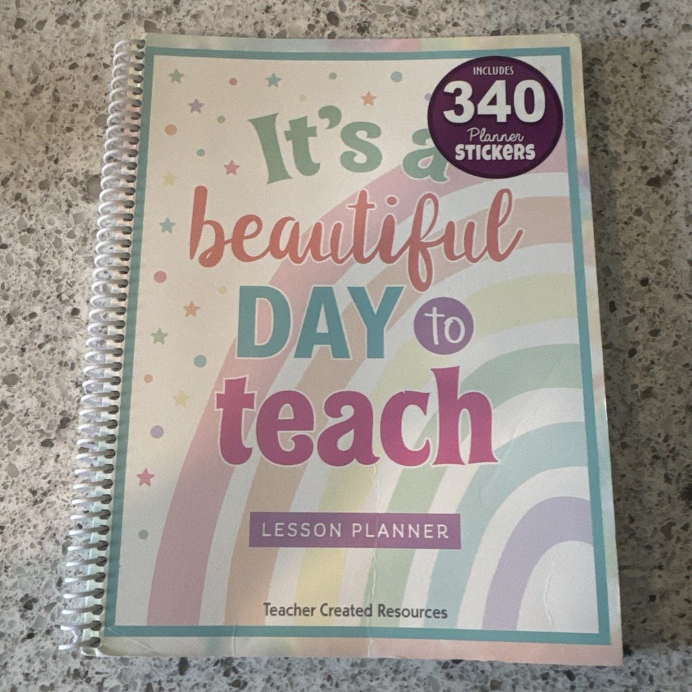 Pastel Pop Lesson Planner 8.5 inches X 11 inches