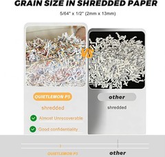 150 Sheet Paper Shredder Heavy Duty Micro Cut P5 60 Min Quiet