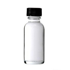 144 pcs 1 oz 30ml Clear Boston Round Glass Bottle W/Caps